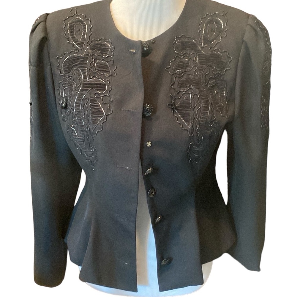 Vintage Don Elliot Black Dressy Blazer